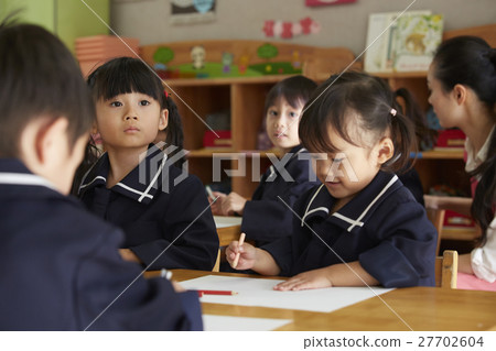 Children in drawing 27702604