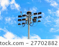 Lamp post of spotlights Airport. 27702882