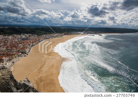 Amazing view of Nazare, Portugal, the seaside of Nazareth 27703749