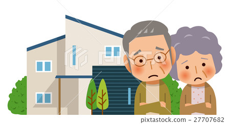 Senior couple troubling 27707682