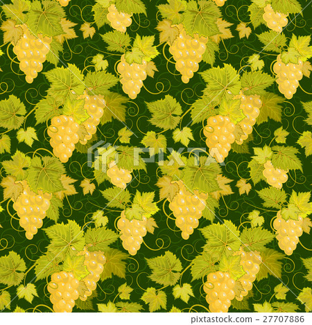 Seamless pattern with branches, leaves and berries Seamless pattern with branches, leaves and berries 27707886