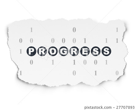 Finance concept: Progress on Torn Paper background Finance concept: Progress on Torn Paper background 27707893