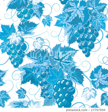Seamless pattern with branches, leaves and berries Seamless pattern with branches, leaves and berries 27707894
