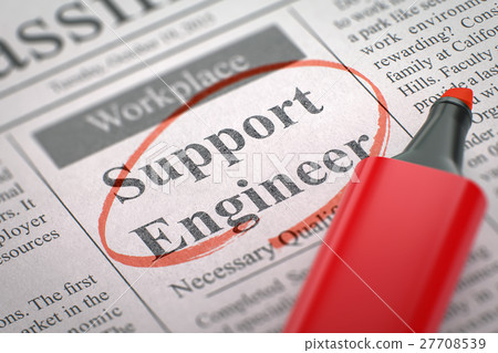 Job Opening Support Engineer. 3D. 27708539