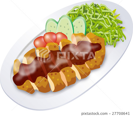 Pork cutlet - Stock Illustration [27708641] - PIXTA