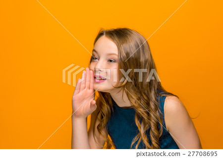 The face of playful happy teen girl 27708695