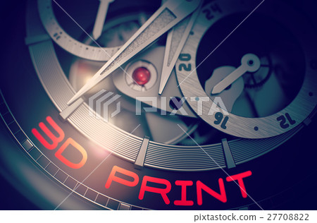 3D Print on Luxury Men Watch Mechanism. 3D. 27708822