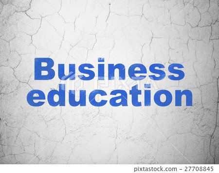 Studying concept: Business Education on wall 27708845