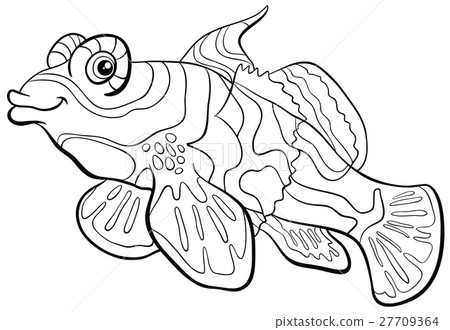 mandarin fish coloring page mandarin fish coloring page 27709364