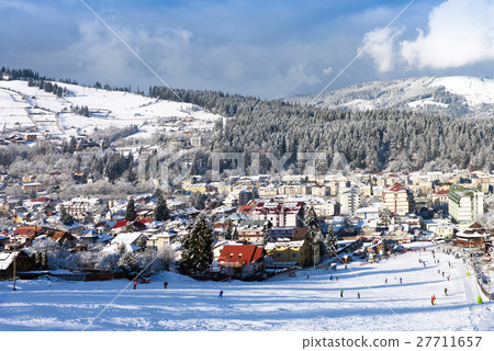 Vatra Dornei in winter time with snow Vatra Dornei in winter time with snow 27711657
