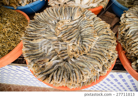 Dry fish stall market 27711813