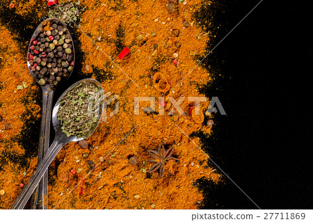 Herbs and spices selection - cooking, healthy Herbs and spices selection - cooking, healthy 27711869
