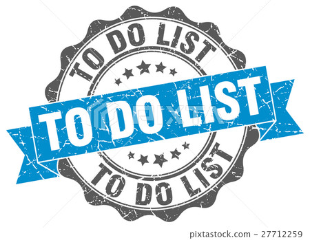 to do list stamp. sign. seal 27712259