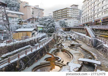 有馬溫泉溫泉城雪景 27712479