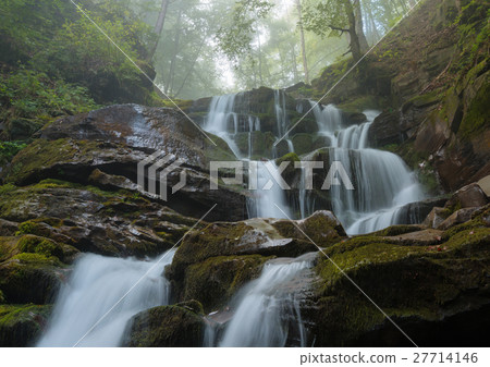 Waterfall in forest Waterfall in forest 27714146