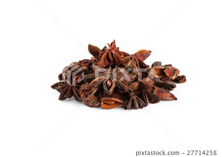 Star anise on white 27714258