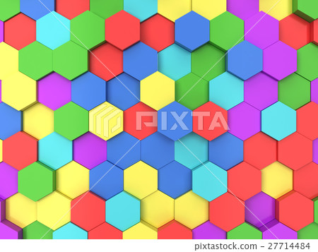 Hexagonal background 27714484