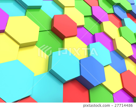Hexagonal background 27714486