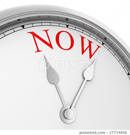 Time is now concept 27714648