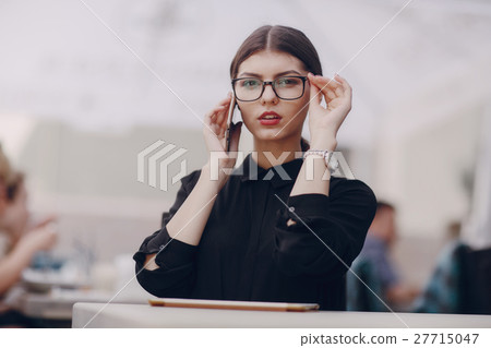 beautiful brunette with glasses beautiful brunette with glasses 27715047