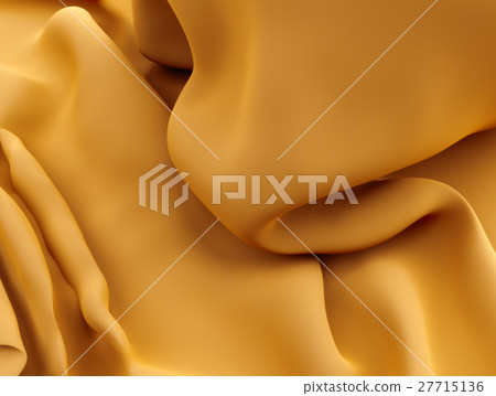 soft liquid fabric wavy material 3D illustration 27715136