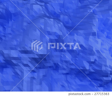 low poly 3D illustration abstract blue background - Stock Illustration ...