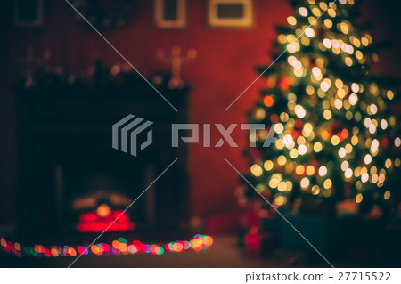 Christmas living room with Christmas tree Christmas living room with Christmas tree 27715522