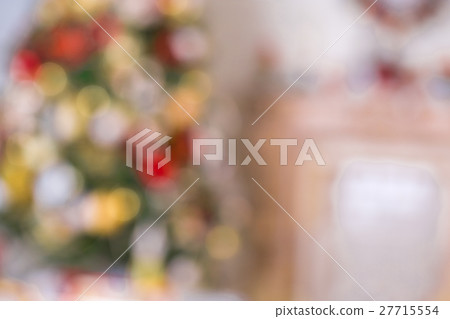 Defocused background Christmas Living room Defocused background Christmas Living room 27715554