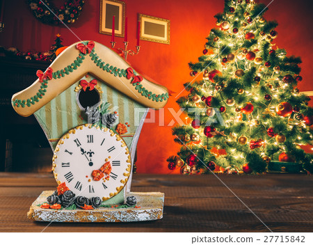 Christmas gingerbread house with clock Christmas gingerbread house with clock 27715842