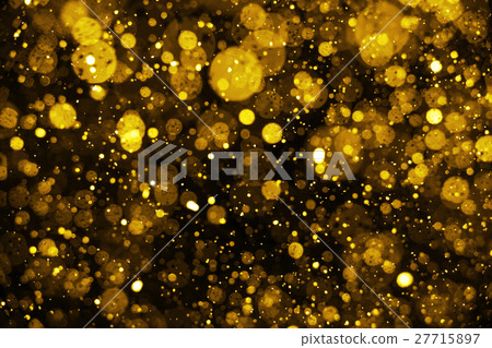 Falling golden snow on black background. 27715897