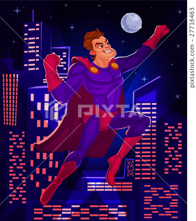 illustration of a superman 27716463