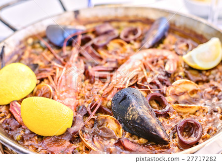 Tasty Seafood Paella Tasty Seafood Paella 27717282
