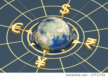 money concept, global currencies. 3D rendering money concept, global currencies. 3D rendering 27717785