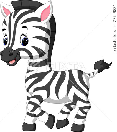 illustration of cute zebra cartoon 27719824