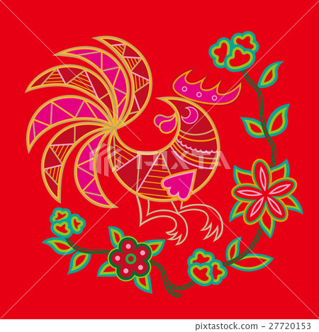 Chinese embroidery rooster pattern Chinese embroidery rooster pattern 27720153