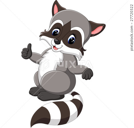 cute raccoon cartoon cute raccoon cartoon 27720322