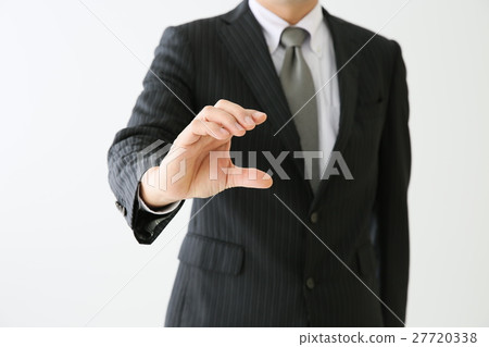 A businessman with something with one hand 27720338