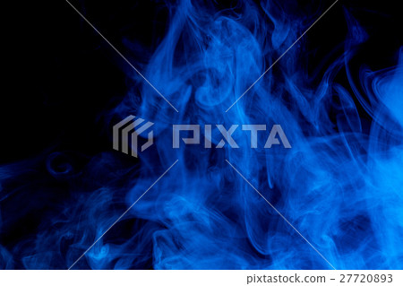 Abstract blue smoke Weipa 27720893
