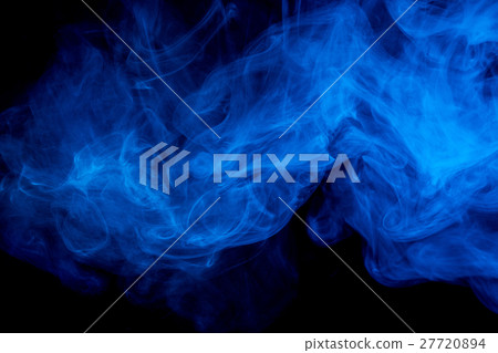 Abstract blue smoke Weipa 27720894