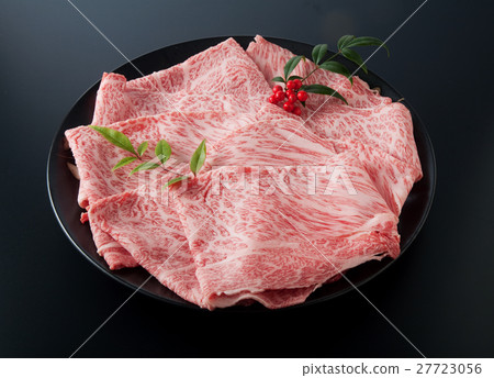 Wagyu beef shoulder loin sukiyaki Wagyu beef shoulder loin sukiyaki 27723056
