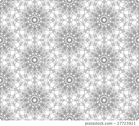 Complicated vector seamless black white background Complicated vector seamless black white background 27723921