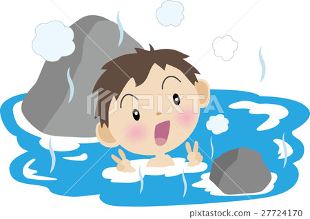 A child entering a hot spring A child entering a hot spring 27724170