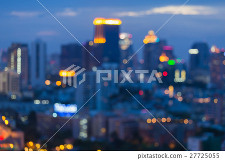 Blurred light cityscape downtown Blurred light cityscape downtown 27725055