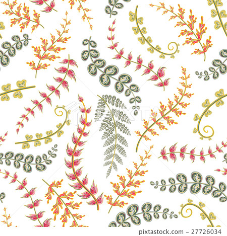Decorative ornamental seamless spring pattern - Stock Illustration ...