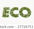 Eco word typed by flowers and grass 27726751