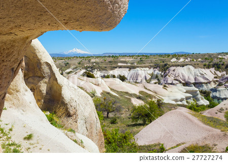 Edge of sedimentary rock in Cappadocia 27727274