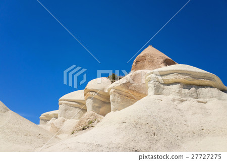 Limestone rock with stage edges in Cappadocia  27727275
