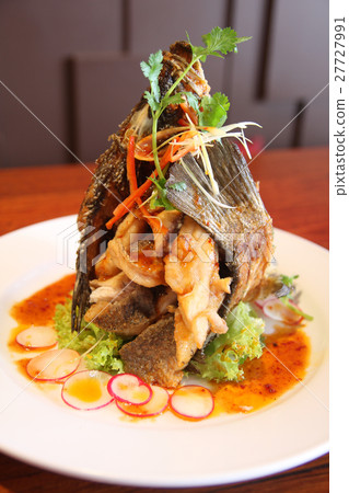 Thai deep fried fish Thai deep fried fish 27727991