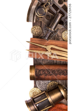 Antique nautical accessories at right side on 27728436