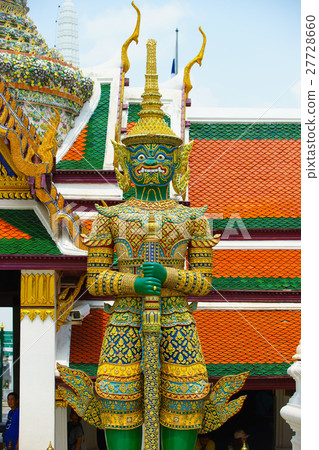 Gian from the famous emerald temple, Bangkok Gian from the famous emerald temple, Bangkok 27728660